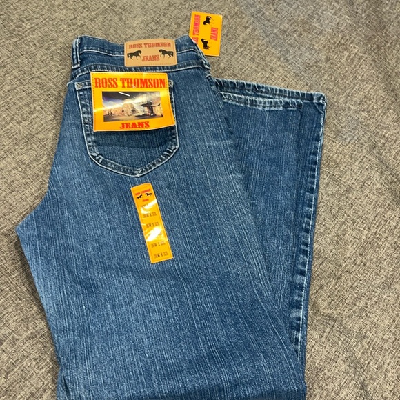 NWT Men’s Ross Thomson 5 pocket Jeans 36WX32L - Picture 1 of 5